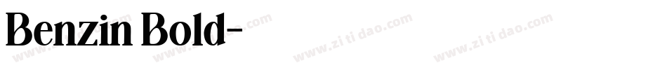 Benzin Bold字体转换